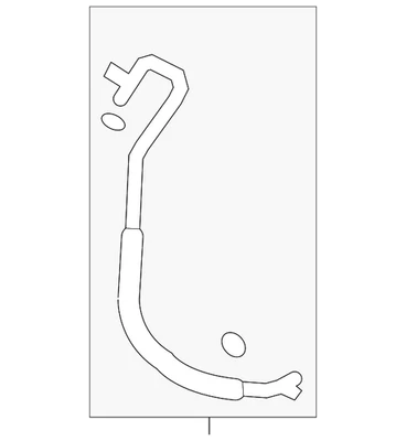 Genuine Nissan Pressure Hose 92490-4AY0A - Image 1 of 2