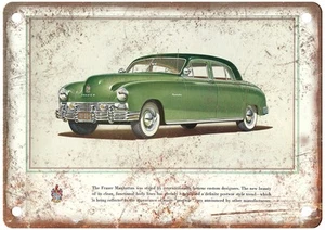 1948 Frazer Manhattan Vintage Auto Ad Retro Look Metal Sign AN3503 - Picture 1 of 2
