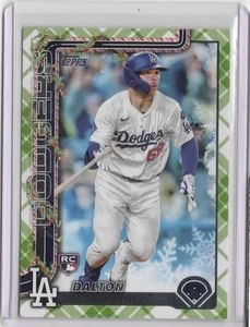 Topps Holiday Green Plaid 2025 #H105 Dalton Rushing - Imagen 1 de 2