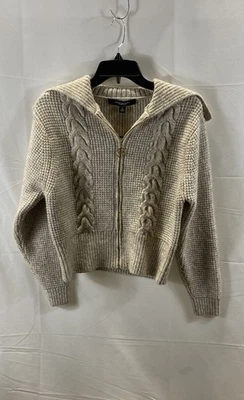 Marc New York Women's Heather Mocha Zip Sweater Size Medium NWT - Image 1 of 4
