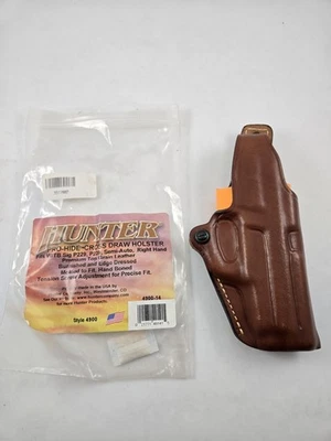 New Hunter 4900 Leather Cross Draw Holster Sig Sauer P229 P239 Right Hand OWB - Image 1 of 4