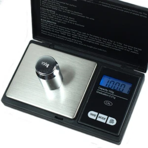 Digital Precision 100 x 0.01g Jewelry Scale with 100 gram calibration weight - Picture 1 of 7