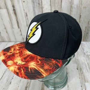The Flash Graphic Hat Flash Snapback Adult Size Black Adjustable Hat Cap     HB - Picture 1 of 8