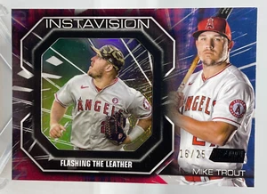 Mike Trout 2022 Topps Stadium Club Instavision SSP Black Parallel 16/25 Case Hit - Picture 1 of 11