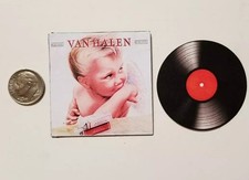 Miniature record album Barbie Gi Joe 1/6 Playscale Van Halen 1984 Rock music