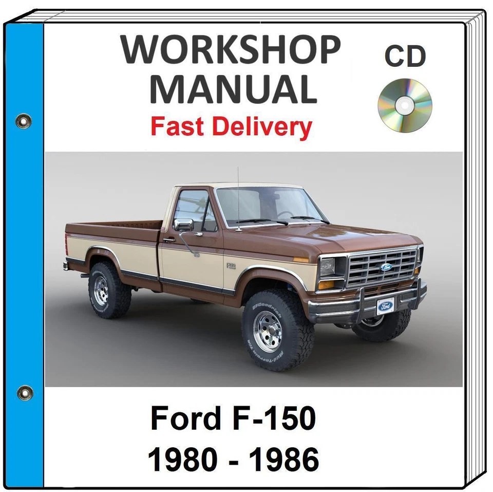 FORD F-150 1980 1981 1982 1983 1984 1985 1986 SERVICE REPAIR WORKSHOP MANUAL CD - Image 1 of 1