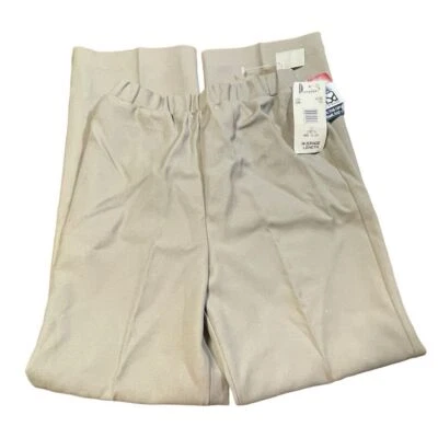 DONNKENNY womens size 12 beige stretchy polyester pants NWT deadstock - Image 1 of 4