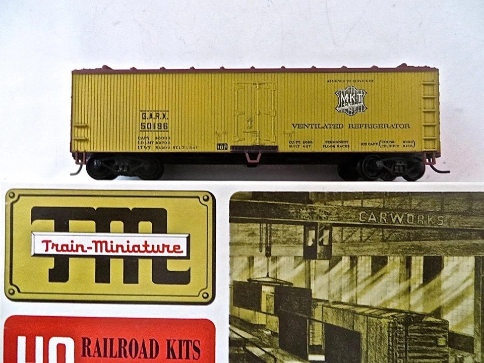 HO Train Miniature 2306 Built 40' MKT Wood Sheathed Box Car Low Ship Orig.Box - Image 1 of 4