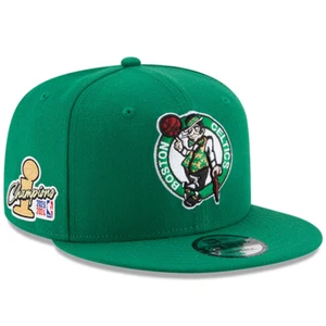 Boston Celtics New Era 2024 NBA Finals Champions Side Patch 9FIFTY Snapback Hat - Picture 1 of 5