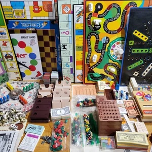 Vintage Board Game Boards & Pieces Parts Lot - Monopoly, Trouble, Twister, Probe - Picture 1 of 18