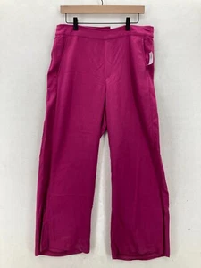 Old Navy Playa Wide Leg Pants Women's L Pink Stretch Pull On High Rise Flowy - Picture 1 of 15