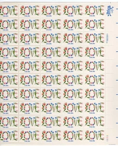 1982 20 cent Love Flowers Full sheet, Scott #1951, Mint NH - Picture 1 of 1