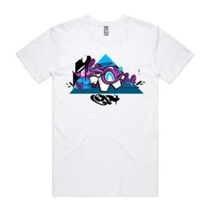 Flava Character Shirt - Crew Neck White Logo Graffiti Tee S - 4XL - Picture 1 of 2