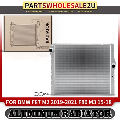 Radiador todo aluminio para BMW M2 F87 2019-2021 M3 F80 2015-2018 M4 F82 F83 3,0 L Foto 1 de 4