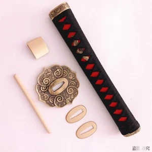 Tsuka Tsuba Menuki Fuchi Kashira Accessory F Japanese Sword Samurai Katana Parts - Picture 1 of 14