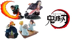 MegaHouse Demon Slayer Kimetsu no Yaiba Petitrama set figure Nezuko Tanjiro F/S - Picture 1 of 1