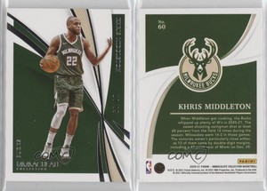 2020-21 Panini Immaculate /99 Khris Middleton #60