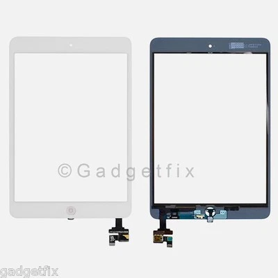 US White Touch Screen Digitizer IC Connector Home Button Flex for Ipad Mini 1 2 - Image 1 of 4