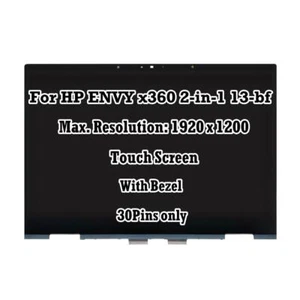 WUXGA IPS LCD Touch Screen Display Assembly for HP ENVY x360 13-bf0xx 13-bf1xx - Picture 1 of 6