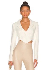Bardot Marcella Corset Blazer Jacket Orchid White 8 NWT $129 - Picture 1 of 4