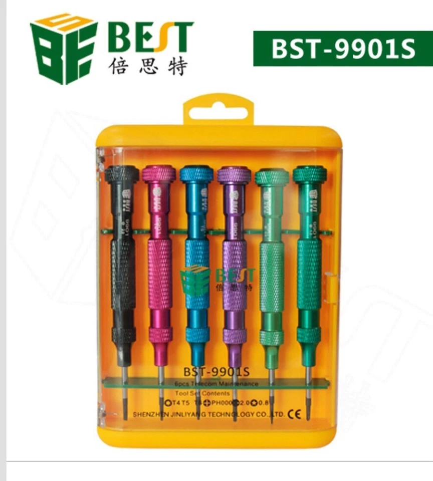 Juego de herramientas de reparación de destornilladores magnéticos BST 9901S iPhone 6 5S 4 Samsung EE. UU. Foto 1 de 4
