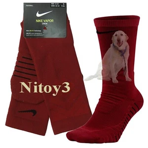 Calcetines Nike Vapor Dri-Fit de fútbol equipo de media pantorrilla para hombre grandes: 8-12 cardinales - Imagen 1 de 1