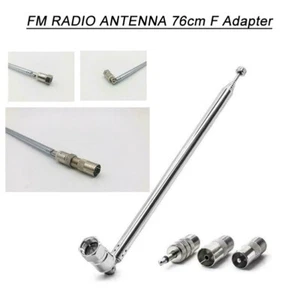76cm FM Radio Antenna Adapter For Home Radio Stereo Signal Receiver Aerial US - Picture 1 of 17