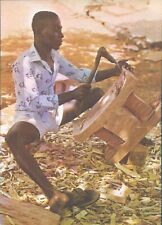 GHANA carving an Ashanti stool color PC 1970s