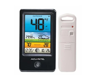 AcuRite Color Forecaster Temperature Humidity Gauge LCD Display Weather Sensor - Picture 1 of 9