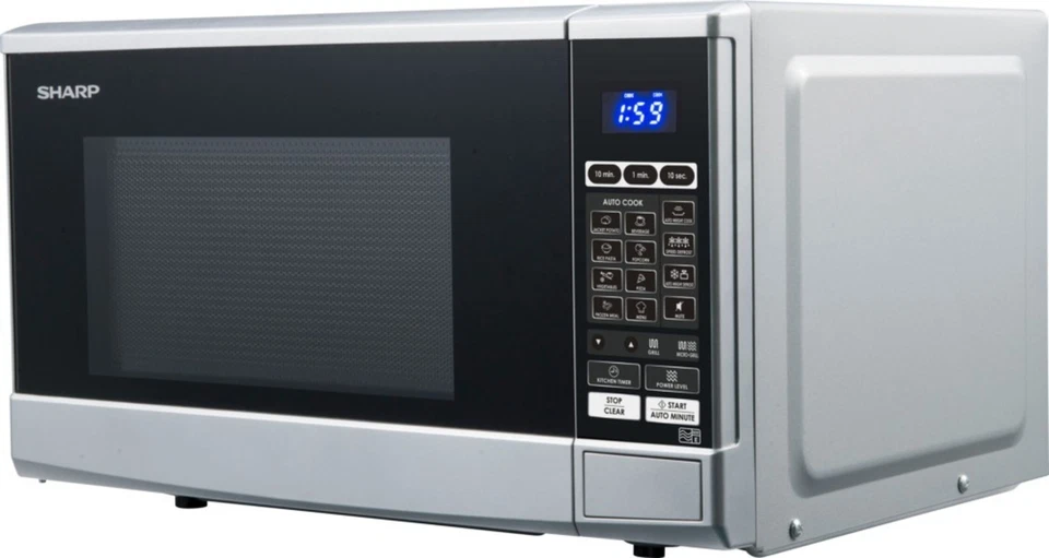 Sharp R670S 20L 800W Mikrowelle - Silber/Schwarz