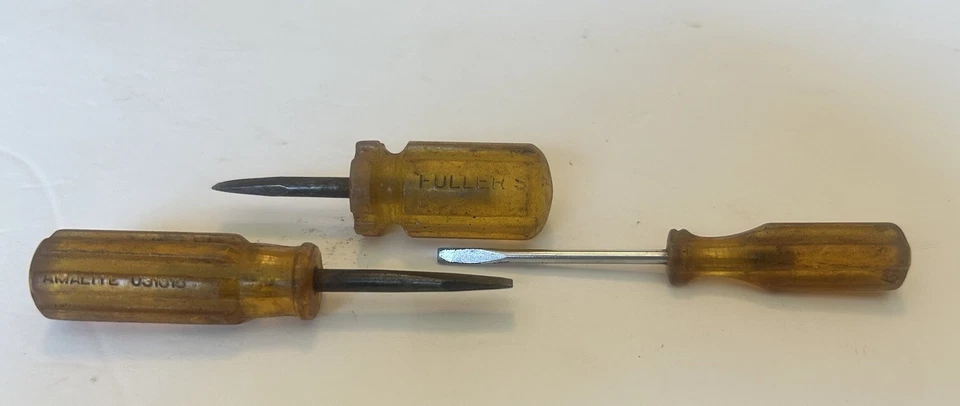 Destornilladores ranurados rechonchos de colección hechos en EE. UU. Amalite Fuller otros Foto 1 de 4