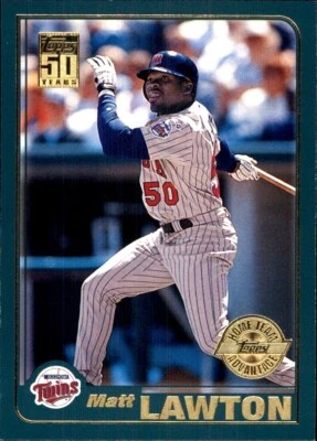 2001 Topps HOME TEAM ADVANTAGE HTA #213 Matt Lawton MINNESOTA TWINS - Image 1 of 2
