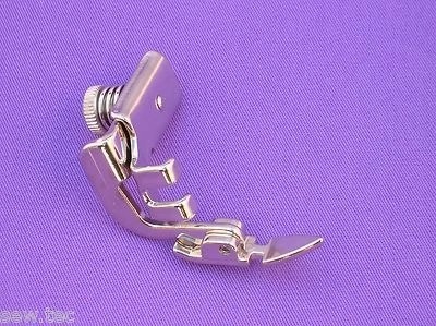 ADJUSTABLE ZIPPER FOOT LOW SHANK FIT BROTHER SINGER TOYOTA MACHINES (187) - Image 1 of 3