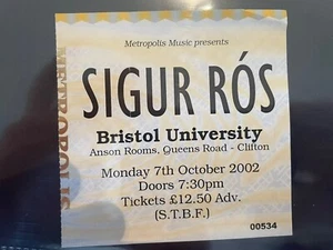 Sigur Ros Ticket 2002 - Picture 1 of 1