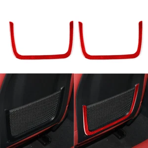 Marco de malla trasero de asiento de fibra de carbono rojo para BMW Serie 4 G26 - Imagen 1 de 5
