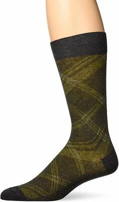 Calcetines de vestir Zanella carbón a cuadros limpios hechos en Italia Z9029, para hombre talla 10-13 Foto 1 de 3