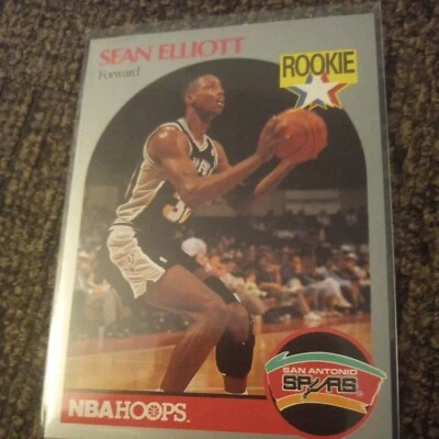 1990-91 NBA Hoops - #267 Sean Elliott (RC) - Image 1 of 2