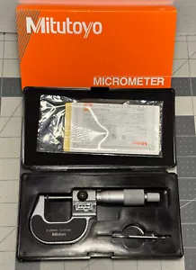 Mitutoyo 193-111 Digit Outside Micrometer Ratchet Stop 0-25mm Range, 0.001mm... - Picture 1 of 22
