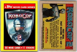 1990 Topps ROBOCOP 2 Trading Cards - Set Break - Pick Your Cards NM/MT - Bild 1 von 100