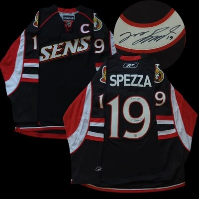 Camiseta de hockey firmada por Jason Spezza Ottawa Senators Alternate XXL Reebok certificado de autenticidad NHL Foto 1 de 4