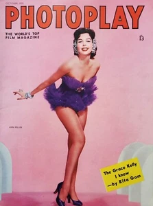 PHOTOPLAY OCT 1955 ANN MILLER, AUDREY HEPBURN, SOPHIA LOREN, GABLE, HAYWARD - Picture 1 of 10