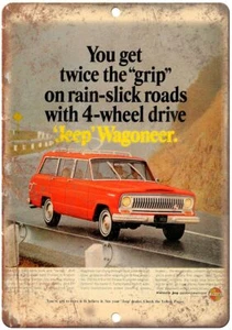 Letrero metálico reproducción anuncio Jeep Wagoneer Kaiser Jeep Corporation A91 - Imagen 1 de 2