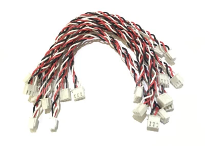 Heng Long 1/16 RC Battle Tank Part 3-Pin Double Male Connector Wire 200mm x 10 - Image 1 of 4