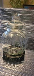 Vintage Pot Belly Melon Apothecary Canister Jar 14" - Bild 1 von 6