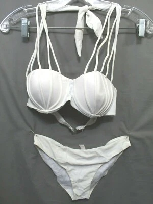ZAFUL BIKINI Mujer 2 Piezas 82% Poliamida 18% Elastano Talla MED Blanco NUEVO Foto 1 de 4