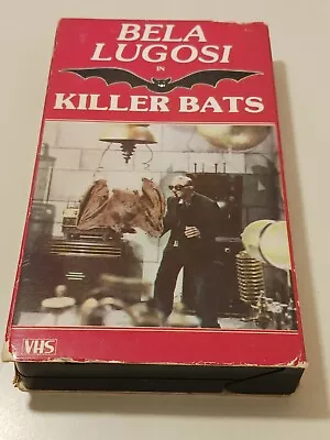 Killer Bats Bela Lugosi 1985 Release Hood Times Movie Classics VHS Vintage Rare - Image 1 of 4