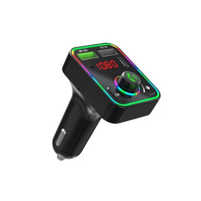 Bluetooth Wireless Car FM Transmitter AUX Stereo Receiver Adapter 2 USB Charger - Image 1 of 4