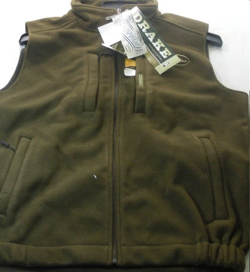 Drake Waterfowl 160509-2X Brown Windproof Layering Fleece Vest 2X-Large - Image 1 of 1