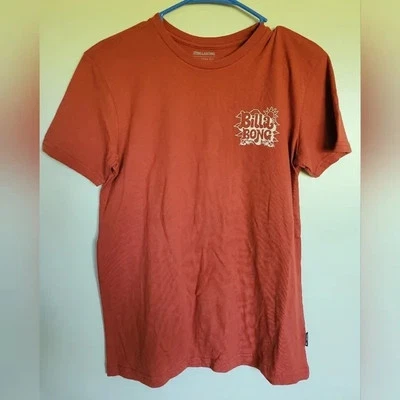 Billabong Boy's Groovy Burnt Orange Graphic Tailored Fit Tee Size Medium - Image 1 of 4