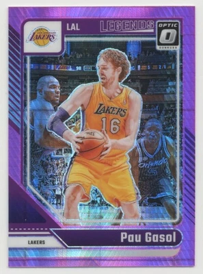 Pau Gasol 2024-25 Donruss Optic Legends Pink Hyper Prizm #234 Los Angeles Lakers - Imagem 1 de 2